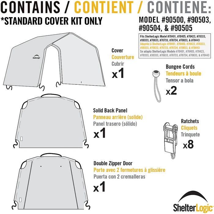 ShelterLogic Replacement Cover Kit For The Shed-in-a-Box® 8 ShelterLogic Replacement Cover Kit For The Shed-in-a-Box® - Image 8