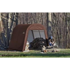 ShelterLogic Replacement Cover Kit For The Shed-in-a-Box RoundTop® 24 ShelterLogic Replacement Cover Kit For The Shed-in-a-Box RoundTop® -ShelterLogic || Arrow Shop cvrsibrd 10x10x8 10 1