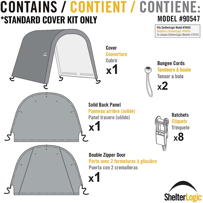 ShelterLogic Replacement Cover Kit For The Shed-in-a-Box RoundTop® 14 ShelterLogic Replacement Cover Kit For The Shed-in-a-Box RoundTop® - Image 14