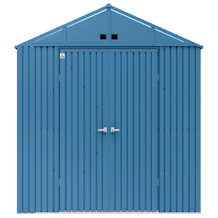 Arrow Elite Steel Storage Shed, 10x12, Blue Grey 2 Arrow Elite Steel Storage Shed, 10x12, Blue Grey - Image 2