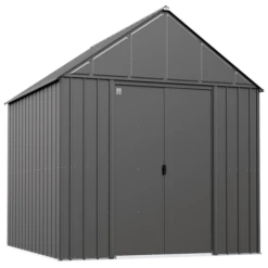 Arrow Classic Metal Shed, 12 X 12, Charcoal