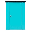 Spacemaker Patio Steel Storage Shed, 4 Ft. X 3 Ft. Teal And Anthracite