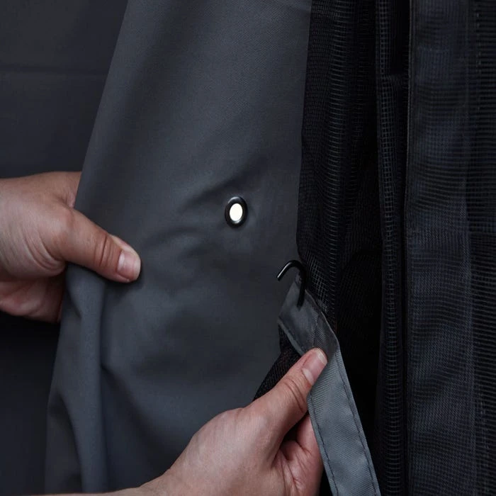 Turia Grey Polyester Curtains 10 Ft. X 12 Ft. 5 Turia Grey Polyester Curtains 10 Ft. X 12 Ft. - Image 5