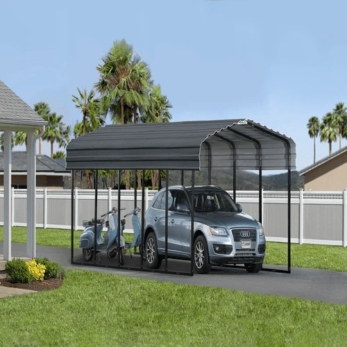 Arrow Carport 12x24x09 Charcoal BKP 11 Arrow Carport 12x24x09 Charcoal BKP - Image 11