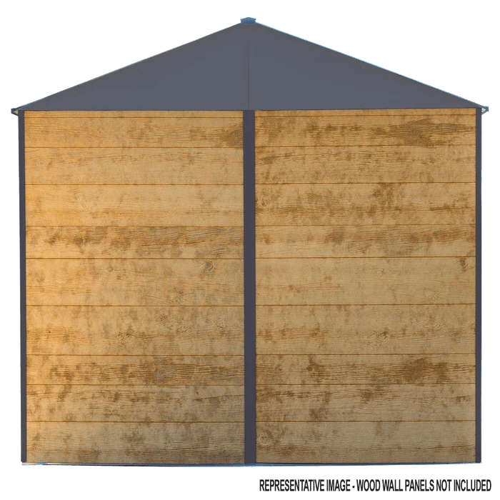 Ironwood Steel Hybrid Shed Kit 8 X 2 Ft. Galvanized Anthracite 2 Ironwood Steel Hybrid Shed Kit 8 X 2 Ft. Galvanized Anthracite - Image 2
