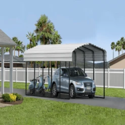 Arrow Carport 12x24x09 Eggshell BKP -ShelterLogic || Arrow Shop djpxkv0y48t50yegh8lc
