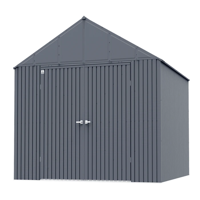 Arrow Elite Steel Storage Shed, 12x12, Anthracite 3 Arrow Elite Steel Storage Shed, 12x12, Anthracite - Image 3