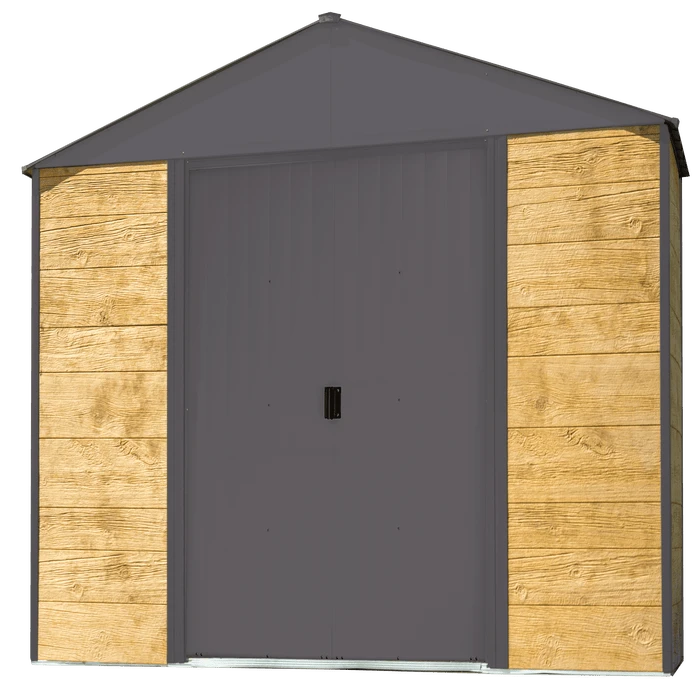 Ironwood Steel Hybrid Shed Kit 10 X 2 Ft. Galvanized Anthracite 1 Ironwood Steel Hybrid Shed Kit 10 X 2 Ft. Galvanized Anthracite