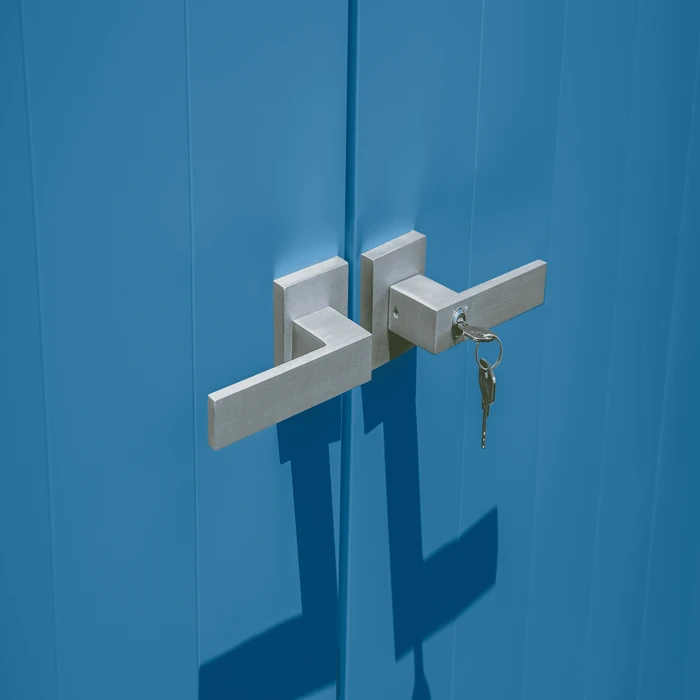 Arrow Select Steel Storage Shed, 14x14, Blue Grey 8 Arrow Select Steel Storage Shed, 14x14, Blue Grey - Image 8