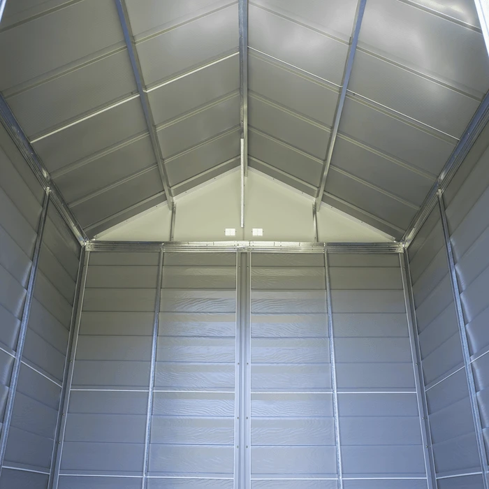 Arrow Select Steel Storage Shed, 14x14, Flute Grey 12 Arrow Select Steel Storage Shed, 14x14, Flute Grey - Image 12
