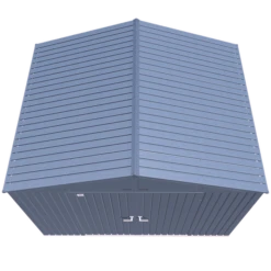 Arrow Elite Steel Storage Shed, 10x8, Blue Grey -ShelterLogic || Arrow Shop eg108bg silo image 03