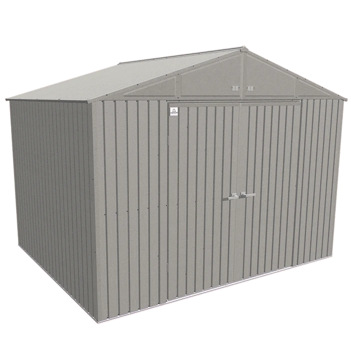 Arrow Elite Steel Storage Shed, 10x8, Cool Grey 2 Arrow Elite Steel Storage Shed, 10x8, Cool Grey - Image 2