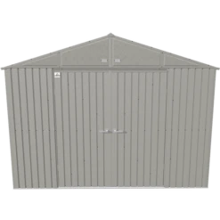 Arrow Elite Steel Storage Shed, 10x8, Cool Grey