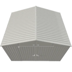 Arrow Elite Steel Storage Shed, 10x8, Cool Grey 18 Arrow Elite Steel Storage Shed, 10x8, Cool Grey -ShelterLogic || Arrow Shop eg108cg silo image 03
