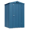 Arrow Elite Steel Storage Shed, 6x6, Blue Grey