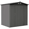 EZEE Shed® Steel Storage Shed, 6 Ft. X 5 Ft. Charcoal