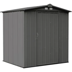 EZEE Shed® Steel Storage Shed, 6 Ft. X 5 Ft. Charcoal