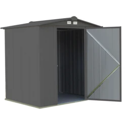 EZEE Shed® Steel Storage Shed, 6 Ft. X 5 Ft. Charcoal 10 EZEE Shed® Steel Storage Shed, 6 Ft. X 5 Ft. Charcoal -ShelterLogic || Arrow Shop ez6565lvcc 3