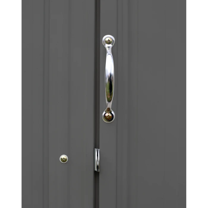 EZEE Shed® Steel Storage Shed, 6 Ft. X 5 Ft. Charcoal 7 EZEE Shed® Steel Storage Shed, 6 Ft. X 5 Ft. Charcoal - Image 7