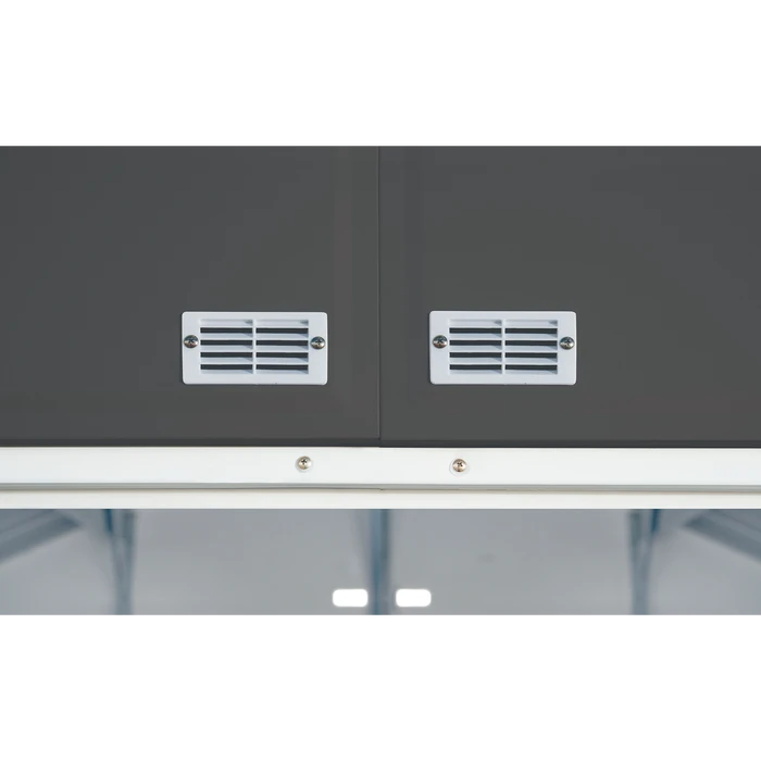 EZEE Shed® Steel Storage Shed, 8 Ft. X 7 Ft. Charcoal With Cream Trim 7 EZEE Shed® Steel Storage Shed, 8 Ft. X 7 Ft. Charcoal With Cream Trim - Image 7