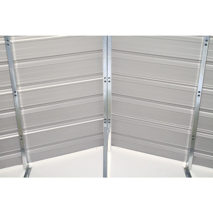 EZEE Shed® Steel Storage Shed, 8 Ft. X 7 Ft. Charcoal With Cream Trim 8 EZEE Shed® Steel Storage Shed, 8 Ft. X 7 Ft. Charcoal With Cream Trim - Image 8