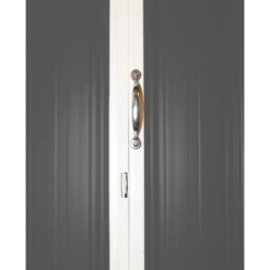 EZEE Shed® Steel Storage Shed, 8 Ft. X 7 Ft. Charcoal With Cream Trim 17 EZEE Shed® Steel Storage Shed, 8 Ft. X 7 Ft. Charcoal With Cream Trim -ShelterLogic || Arrow Shop ez8772hvcccr 8