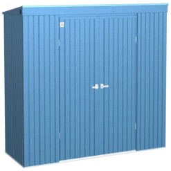 Arrow Elite Steel Storage Shed, 10x4, Blue Grey