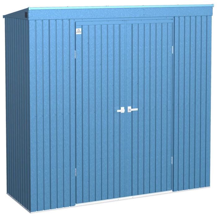 Arrow Elite Steel Storage Shed, 10x4, Blue Grey 1 Arrow Elite Steel Storage Shed, 10x4, Blue Grey