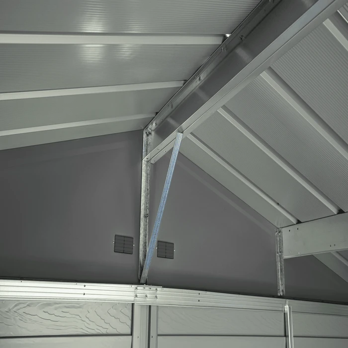 Arrow Select Steel Storage Shed, 12x17, Charcoal 9 Arrow Select Steel Storage Shed, 12x17, Charcoal - Image 9