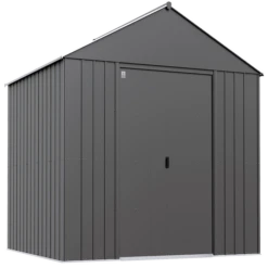 Arrow Classic Metal Shed, 14 X 12, Charcoal
