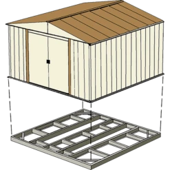 Base Kits For Arrow Sheds 4 Ft. X 7 Ft. And 6 Ft. X 5 Ft. 5 Base Kits For Arrow Sheds 4 Ft. X 7 Ft. And 6 Ft. X 5 Ft. -ShelterLogic || Arrow Shop fdn477 2