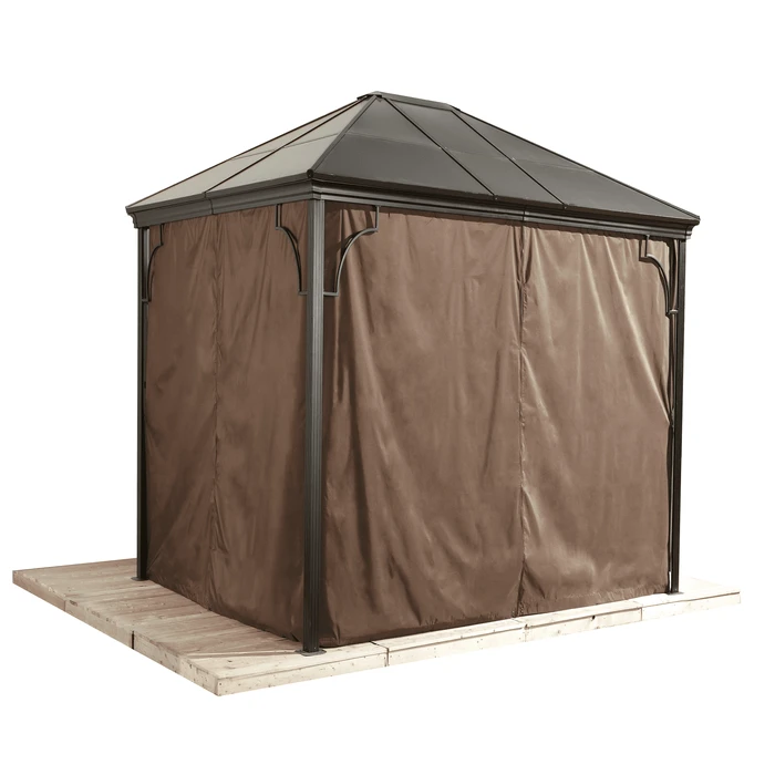 Sojag Brown Curtains For Sumatra Gazebo, 10 Ft. X 12 Ft., Poly, Outdoor Shades 1 Sojag Brown Curtains For Sumatra Gazebo, 10 Ft. X 12 Ft., Poly, Outdoor Shades