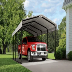 Arrow Carport 12x20x09 Eggshell BKP -ShelterLogic || Arrow Shop fl5umv3somqkbrlyfu9u