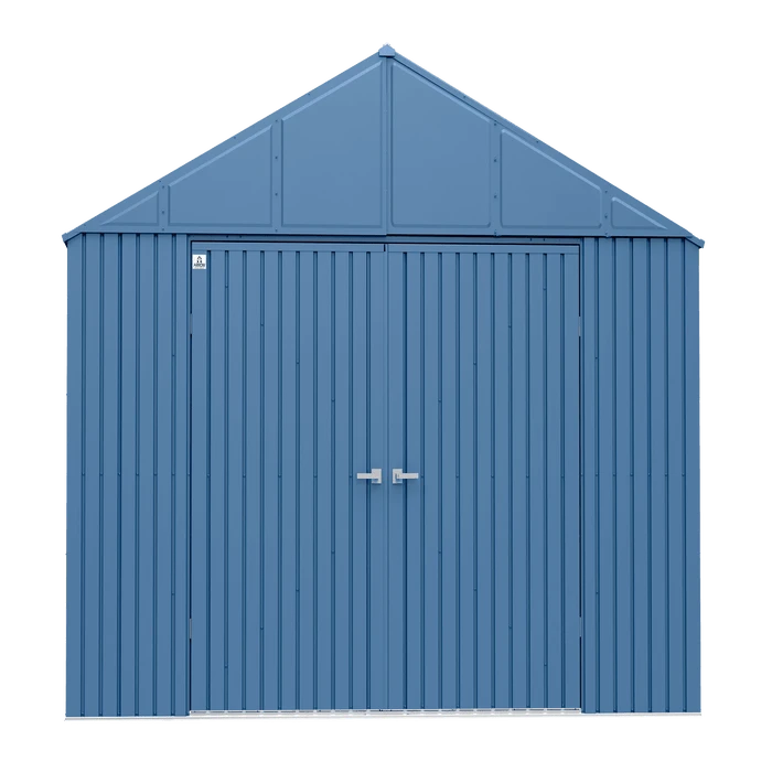 Arrow Elite Steel Storage Shed, 12x12, Blue Grey 2 Arrow Elite Steel Storage Shed, 12x12, Blue Grey - Image 2