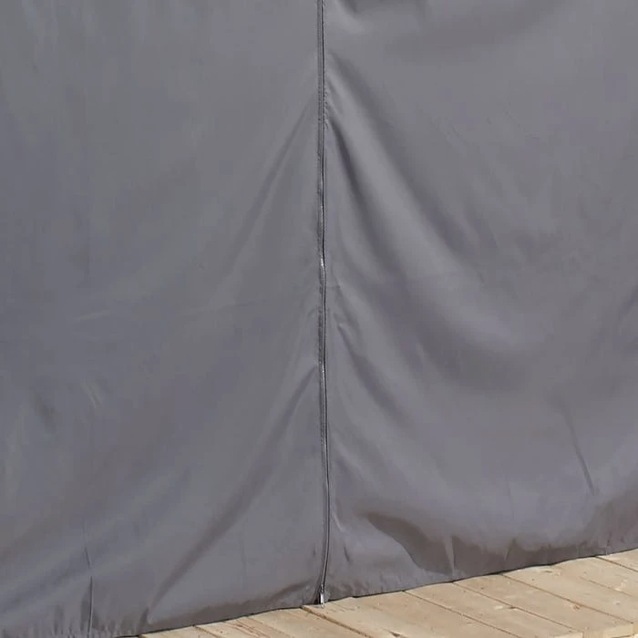 Curtains For Komodo Gazebo, 12 Ft. X 15 Ft. Gray, Gazebo Not Included 4 Curtains For Komodo Gazebo, 12 Ft. X 15 Ft. Gray, Gazebo Not Included - Image 4