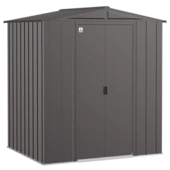 Arrow Classic Steel Storage Shed, 8X7, Charcoal