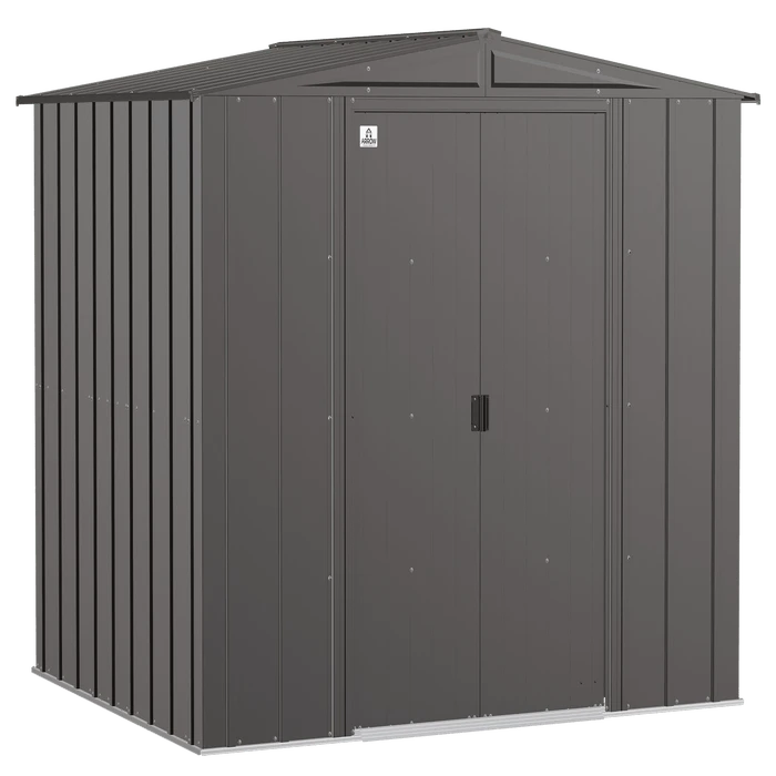 Arrow Classic Steel Storage Shed, 8X7, Charcoal 1 Arrow Classic Steel Storage Shed, 8X7, Charcoal