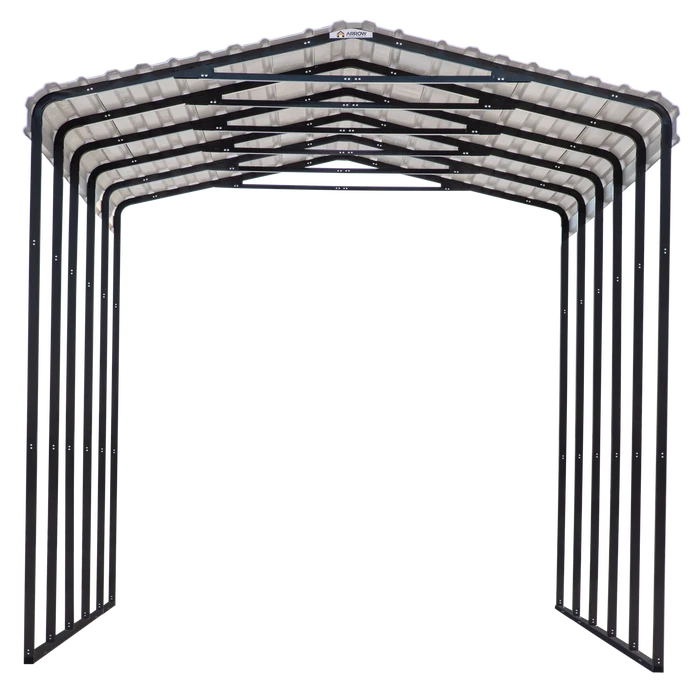 Arrow RV Carport, 14 Ft. X 20 Ft. X 14 Ft. Charcoal 3 Arrow RV Carport, 14 Ft. X 20 Ft. X 14 Ft. Charcoal - Image 3