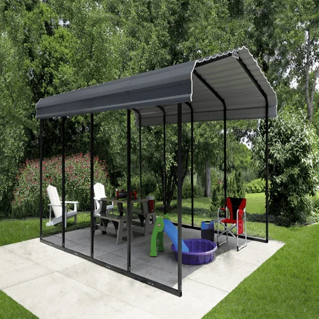 Arrow Carport 12x20x09 Charcoal BKP 12 Arrow Carport 12x20x09 Charcoal BKP - Image 12