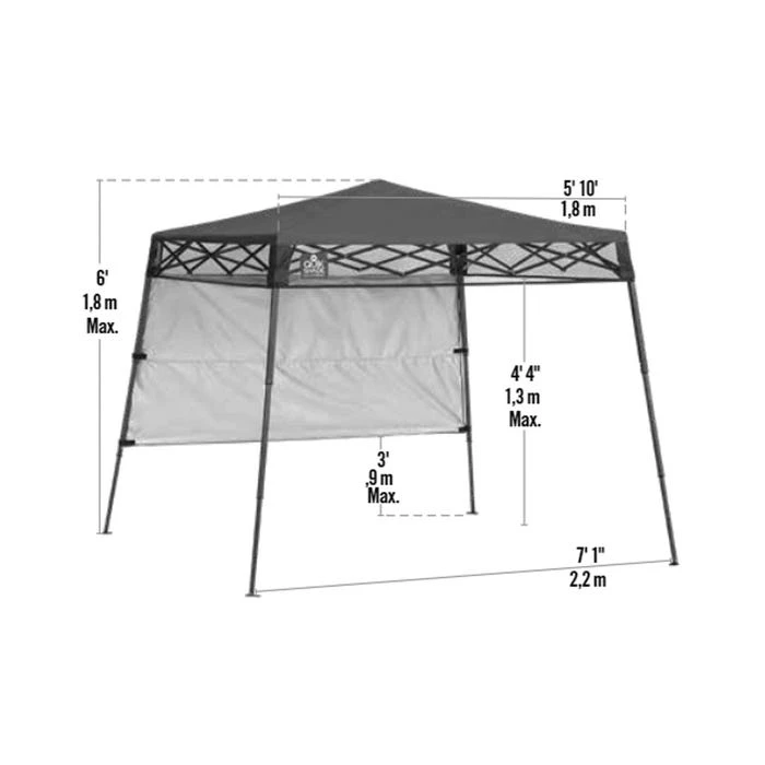 Go Hybrid Slant Leg Pop-Up Canopy, 6 Ft. X 6 Ft. Regatta Blue 5 Go Hybrid Slant Leg Pop-Up Canopy, 6 Ft. X 6 Ft. Regatta Blue - Image 5