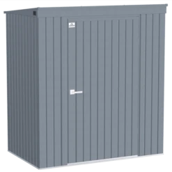 Arrow Elite Steel Storage Shed, 6x4, Anthracite