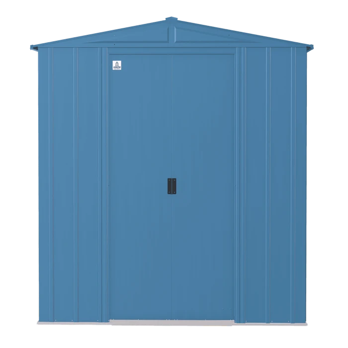 Arrow Classic Steel Storage Shed, 8X7, Blue Grey 2 Arrow Classic Steel Storage Shed, 8X7, Blue Grey - Image 2