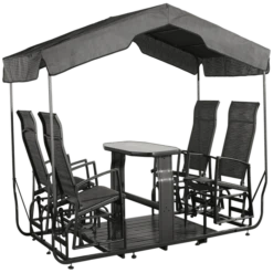 Sojag Charcoal Houston 4-Seater Glider Swing