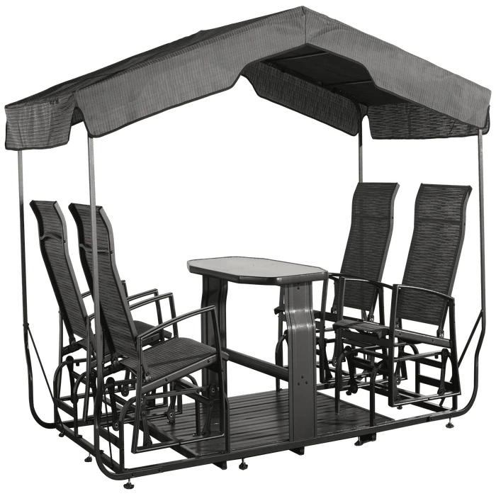 Sojag Charcoal Houston 4-Seater Glider Swing 1 Sojag Charcoal Houston 4-Seater Glider Swing