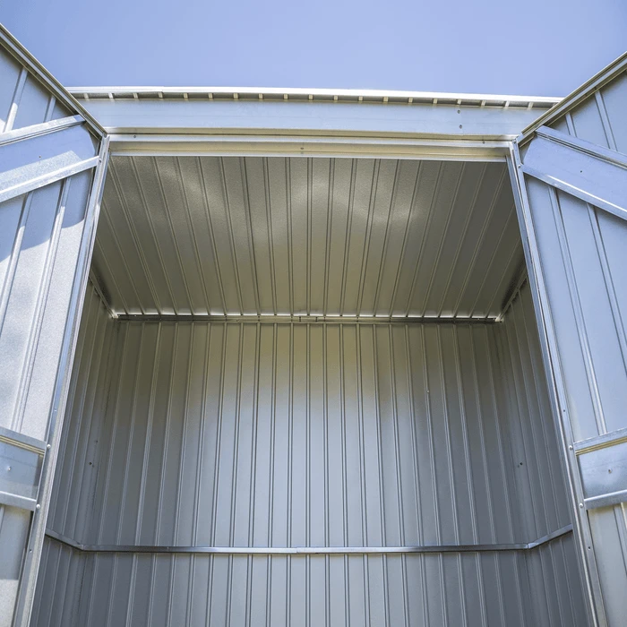 Arrow Elite Steel Storage Shed, 12x14, Galvalume 6 Arrow Elite Steel Storage Shed, 12x14, Galvalume - Image 6