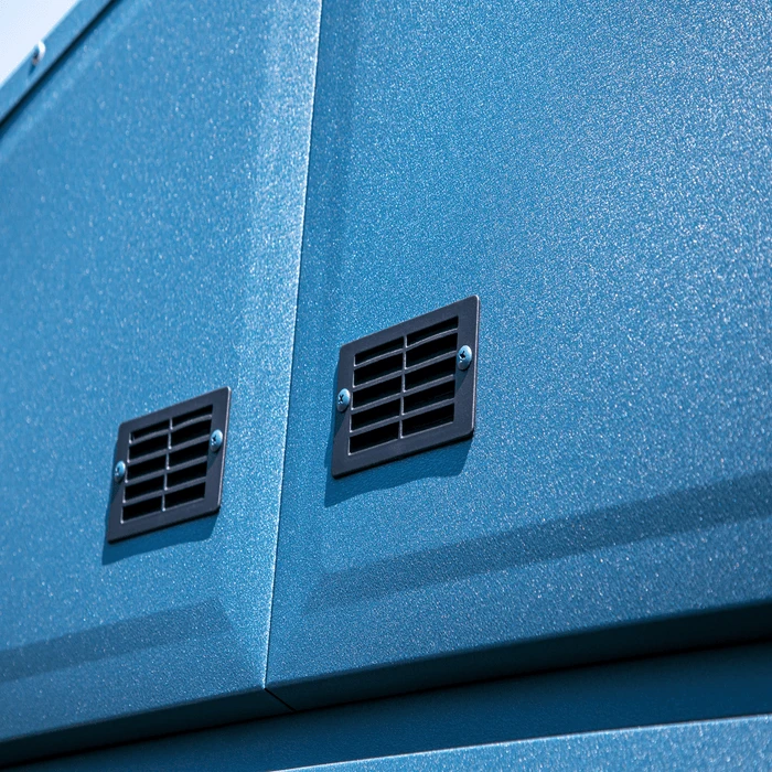 Arrow Elite Steel Storage Shed, 12x12, Blue Grey 10 Arrow Elite Steel Storage Shed, 12x12, Blue Grey - Image 10