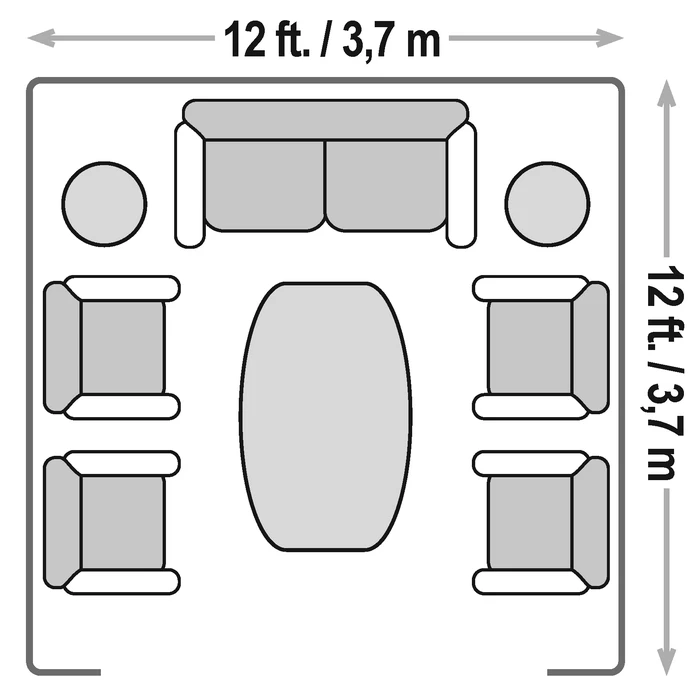 Sojag Monaco Champagne 12 Ft. X 12 Ft. Gazebo 10 Sojag Monaco Champagne 12 Ft. X 12 Ft. Gazebo - Image 10