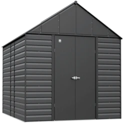 Arrow Select Steel Storage Shed, 12x14, Charcoal