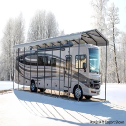 Arrow RV Carport, 14 Ft. X 20 Ft. X 14 Ft. Charcoal 31 Arrow RV Carport, 14 Ft. X 20 Ft. X 14 Ft. Charcoal -ShelterLogic || Arrow Shop huzm9qxq1hbjtriywezi 1