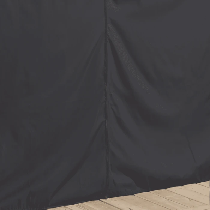 Sojag Black Curtains For Monaco/Messina/Mykonos/Moreno Gazebo, 10 Ft. X 12 Ft., Poly 5 Sojag Black Curtains For Monaco/Messina/Mykonos/Moreno Gazebo, 10 Ft. X 12 Ft., Poly - Image 5